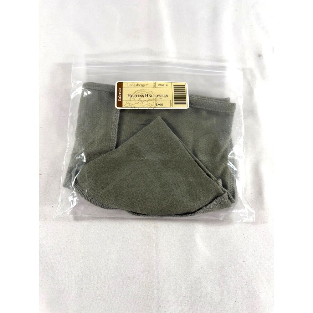 Longaberger Hostess Halloween Sage Green Fabric Liner 2858187